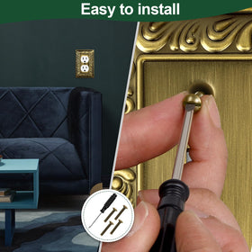 Ranweydi six-pack wall plates cover outlets uniformly for a stylish look.