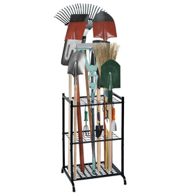 RANXFLOAT garden tool organizer with hooks keeps tools tidy and reachable