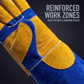RAPICCA welding gloves offer extended forearm protection in tough tasks