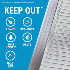 Raptor Gutter Guard protects gutters from leaves and roof grit
