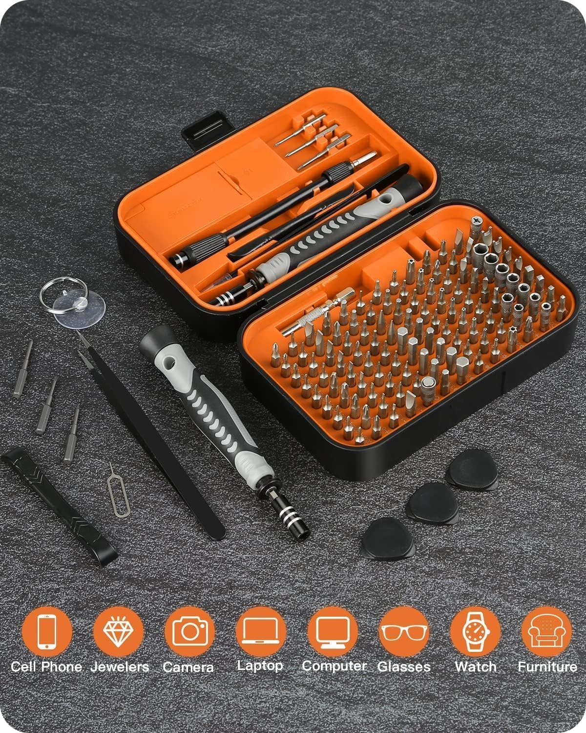 RARTOP box-in-box design stores tiny parts neatly.