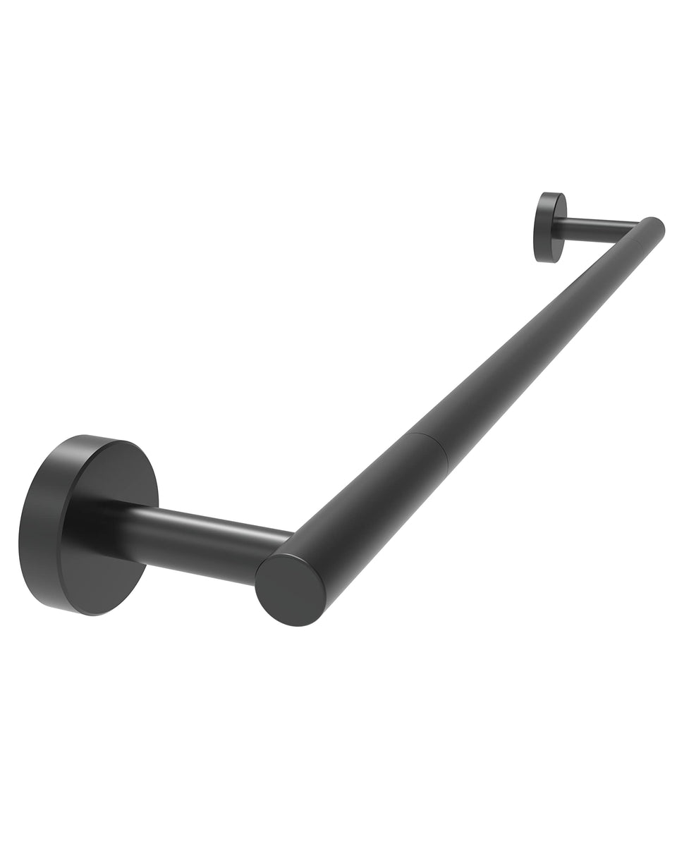RARXTR 24-inch towel bar in matte black with wall-mount design for bathroom use