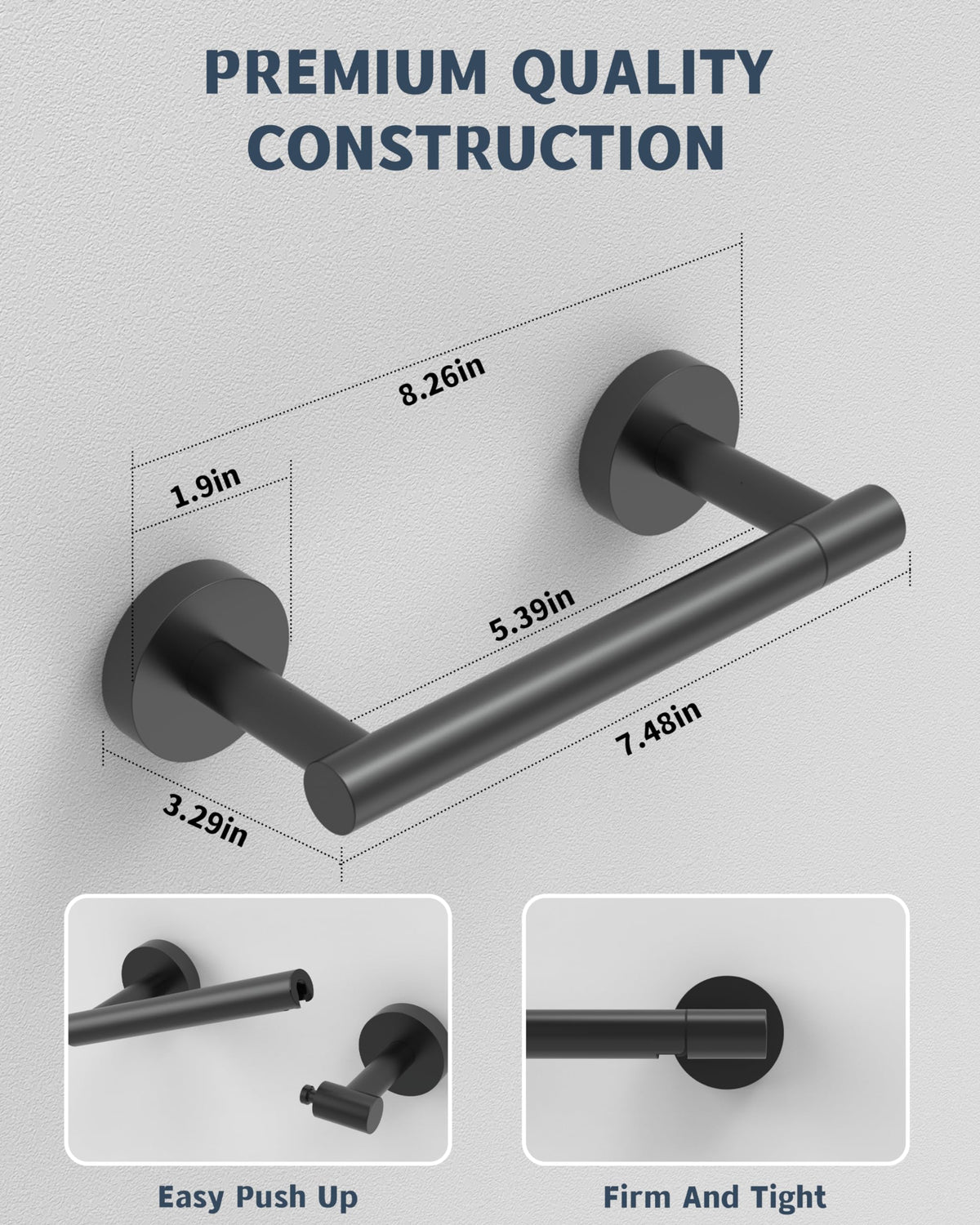 RARXTR SUS304 stainless steel body with matte finish for humidity-prone spaces.