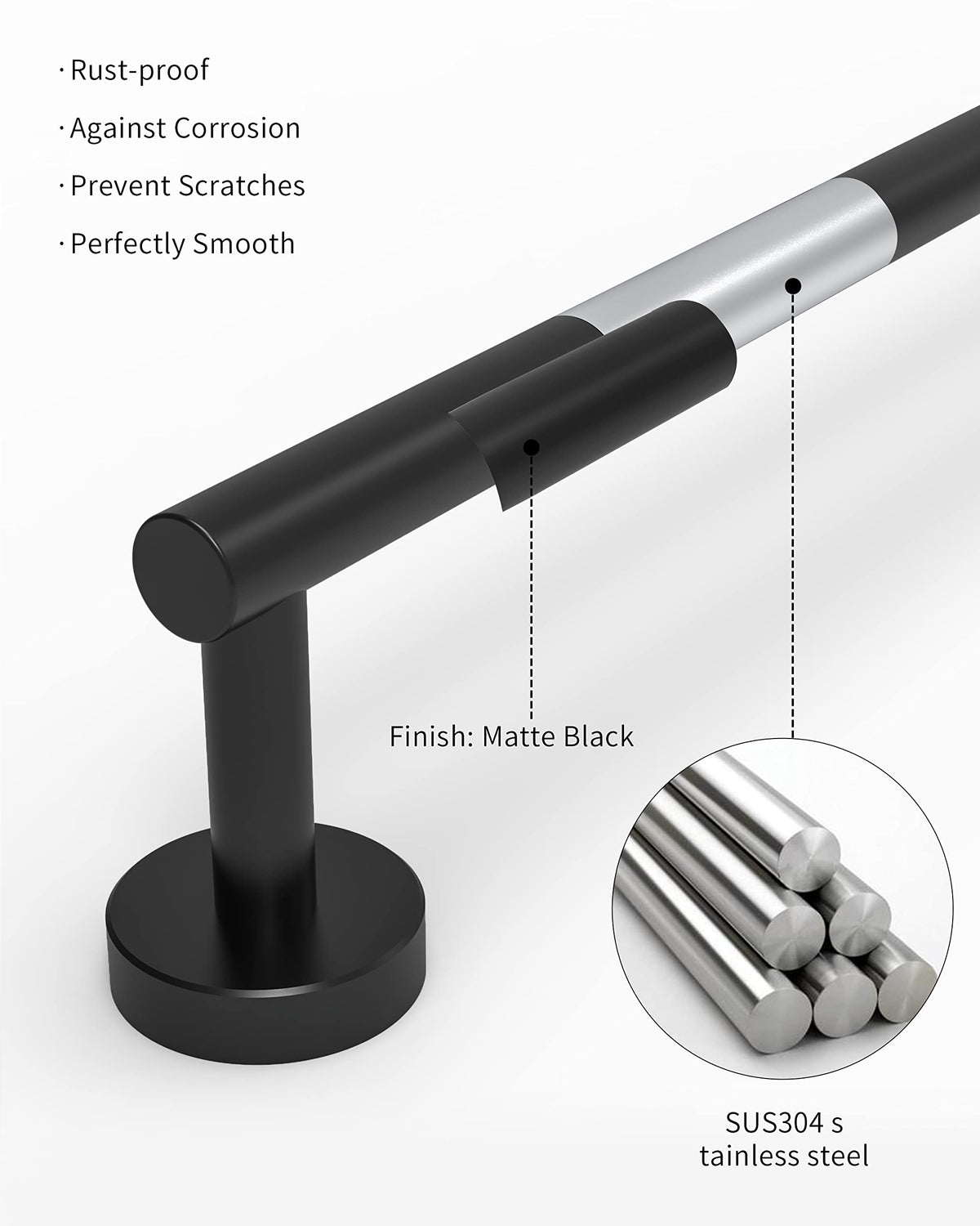 RARXTR matte black finish resists scratches fading and rust for long-lasting style