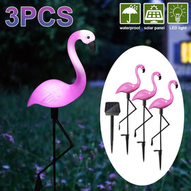 Ratopo easy-to-use solar flamingo lights switch on automatically.
