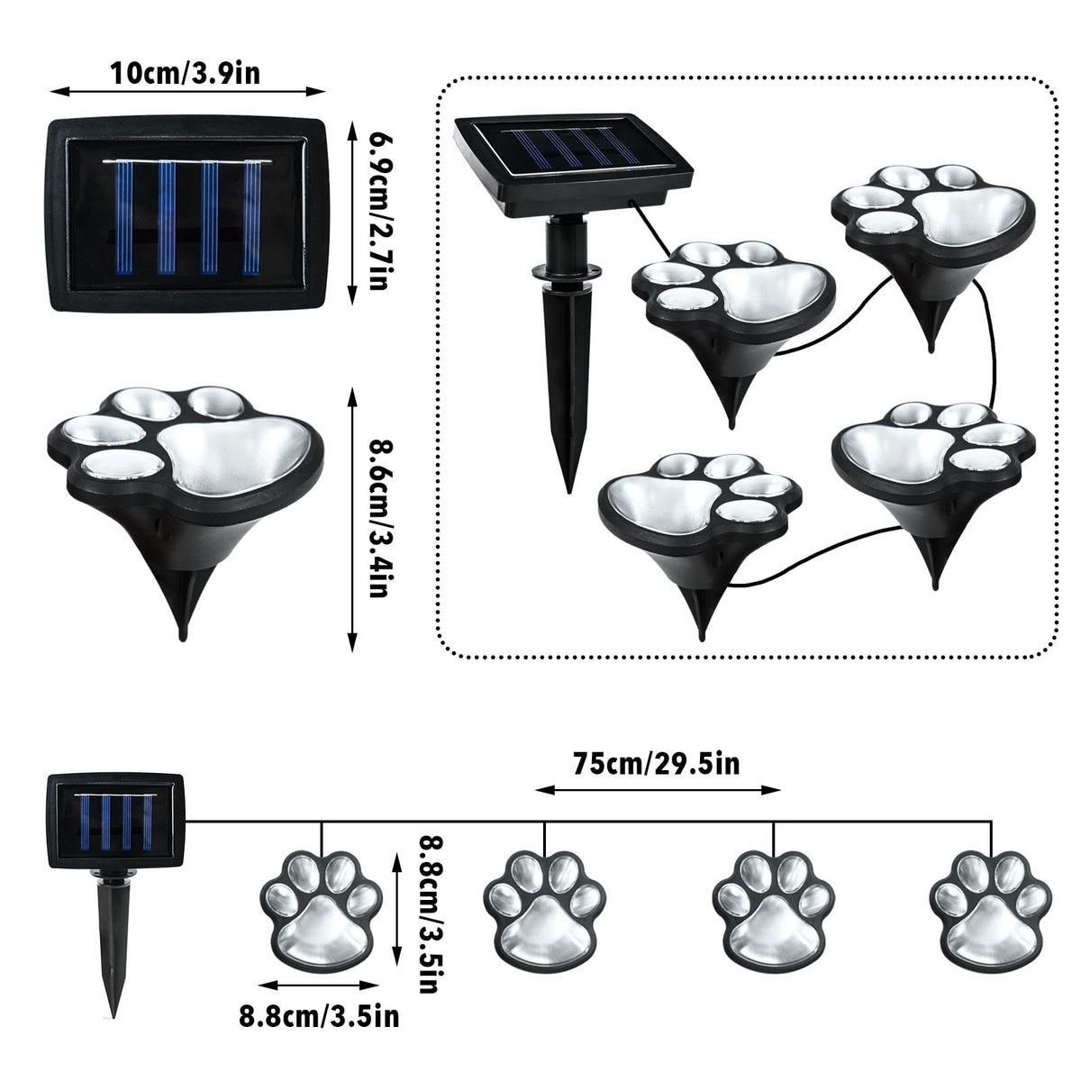Ratopo paw light decor brightens your garden with playful outdoor charm after dusk.