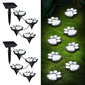 Ratopo paw print light along the walkway provides a welcoming, low-glow path.