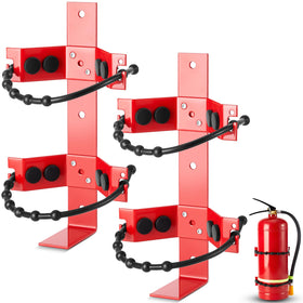RattanView 2pc fire extinguisher mount brackets—front view for secure wall placement.