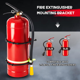 RattanView 2.5–5 lb extinguisher bracket compatible with multiple brands