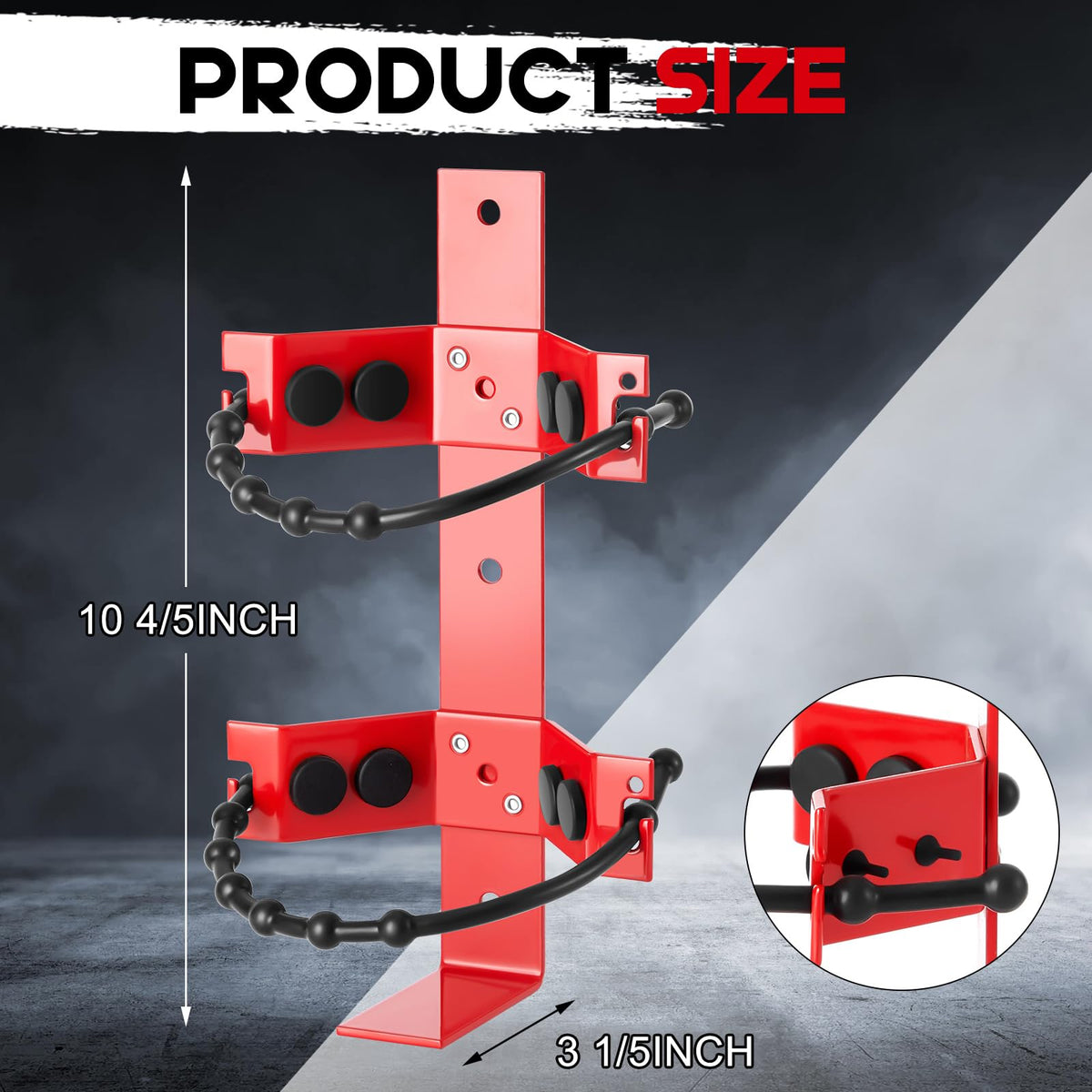 RattanView heavy-duty wall mount extinguisher holder for stable safety