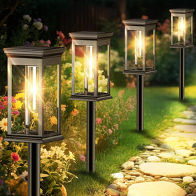 RAVICEN solar pathway light all-night brightness for safe walkways