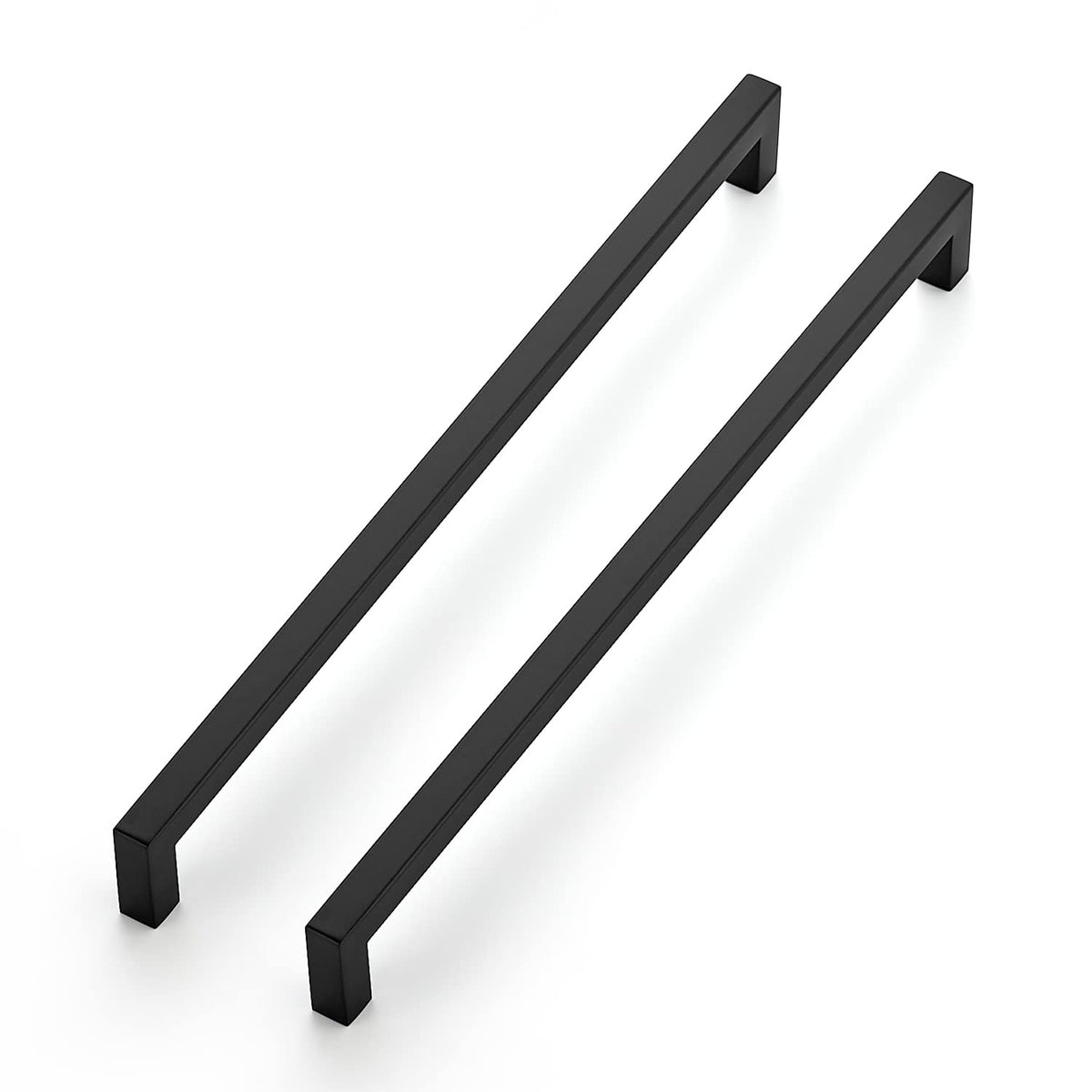Ravinte 10-pack square cabinet handle in matte black for a fresh kitchen update