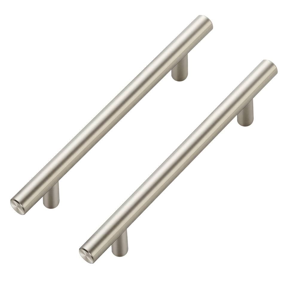 Ravinte 10-pack brushed nickel cabinet pulls for durable kitchen hardware upgrade