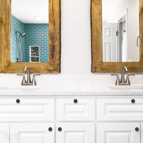 Ravinte matte-black hardware complements multiple decor styles