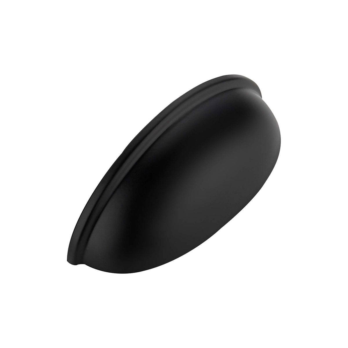 Ravinte 12-pack flat black cabinet cup pulls provide fingerprint-resistant elegance for kitchen cabinets