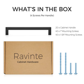 Ravinte matte black finish resists fingerprint visibility on high-traffic drawers