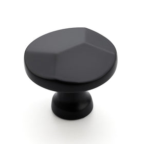 Ravinte 25-pack matte black round knobs for cabinets improve grip and cabinet style.