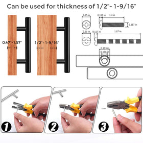 Ravinte 3-inch hole center dimension emphasis for easy cabinet replacement.
