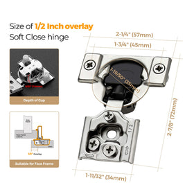 Ravinte 3-way adjustable hinges for precise door alignment