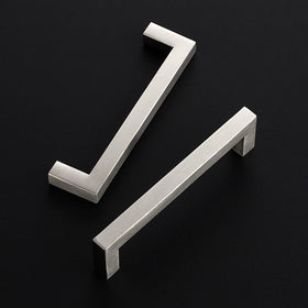 Ravinte brushed nickel drawer pulls, side view, durable hardware for daily use
