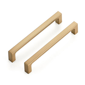 Ravinte 30-pack champagne bronze 5-inch handles close-up finish with durable zinc construction.