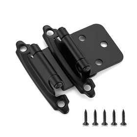 Ravinte matte black 30-pack hinges shown for kitchen cabinet upgrades