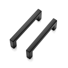 Ravinte 30-pack solid black drawer handles with slim square bars for cabinets; easy-to-grip.