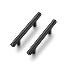 Ravinte 32-pack matte black cabinet pull closeup highlights sleek design for modern kitchens