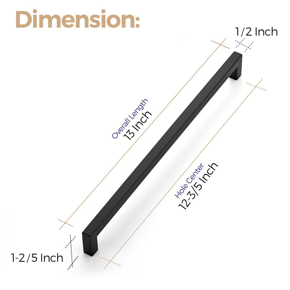 Ravinte 320mm center-to-center handle compatible with standard cabinets