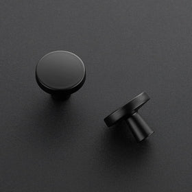 Ravinte matte black cabinet knobs side view adds modern flair and grip.