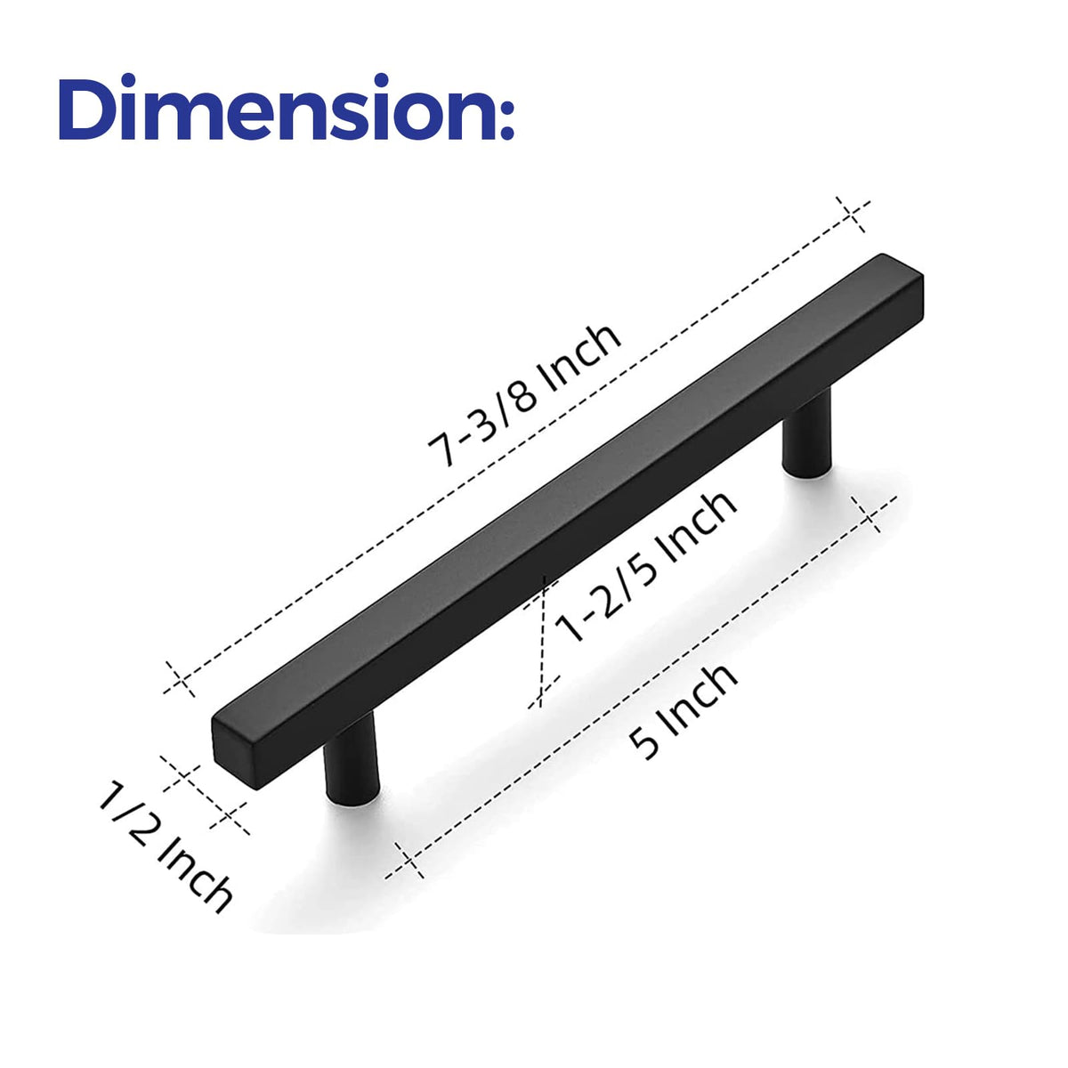 5-inch center-to-center spacing fits common cabinet configurations smoothly.
