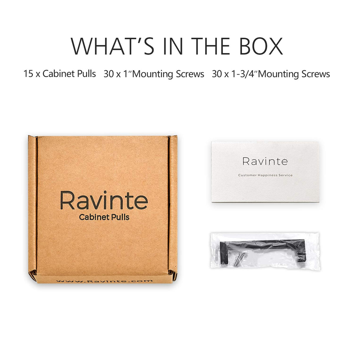 Ravinte 5-inch screw spacing ensures straightforward replacement.