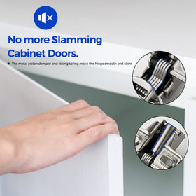 Ravinte 1/2-inch overlay hinge supports durable cabinet operation