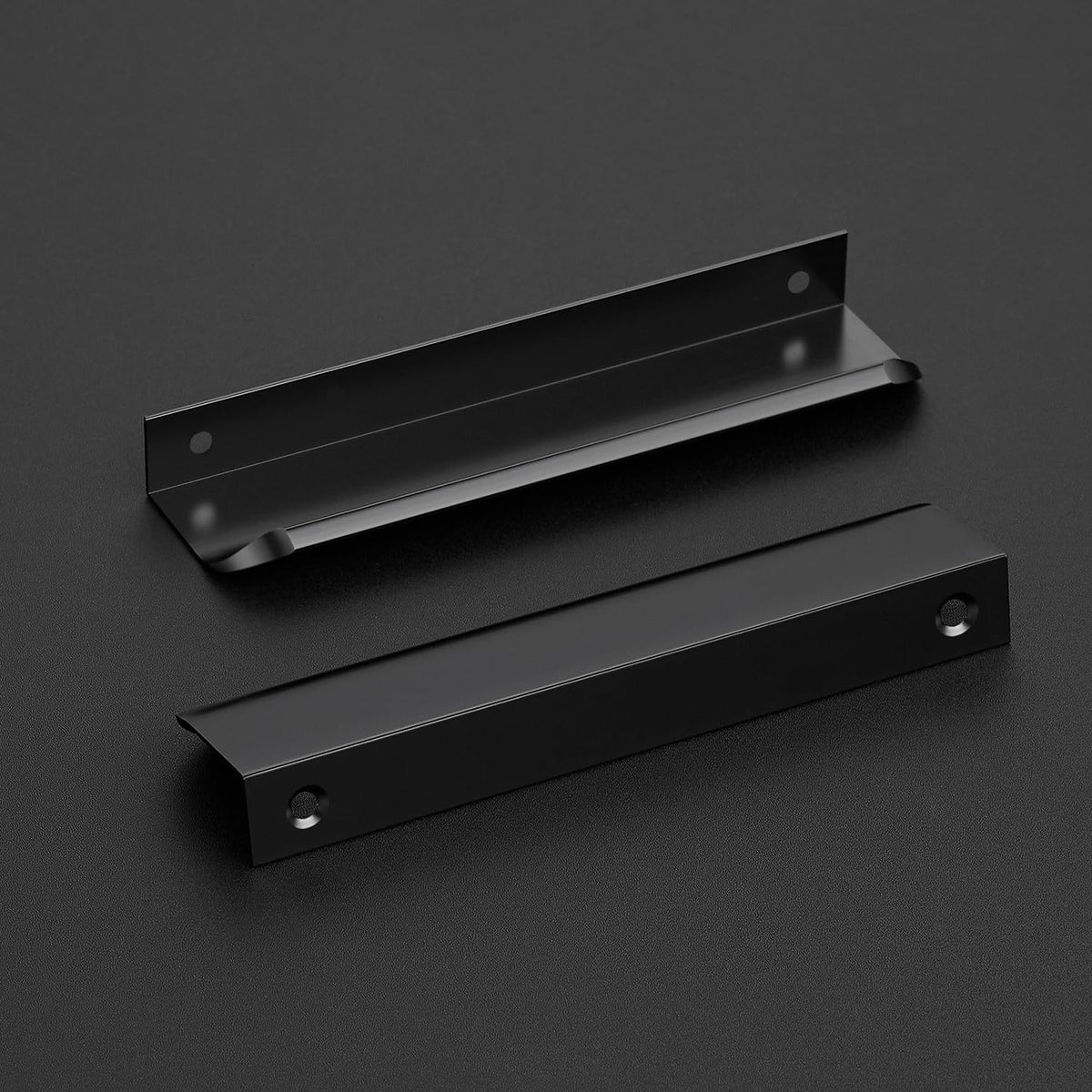 Ravinte black finger pulls front view shows smooth grip for easy use