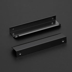 Ravinte black finger pulls front view shows smooth grip for easy use