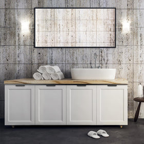 Ravinte black finger pulls flat sleek finish on drawers