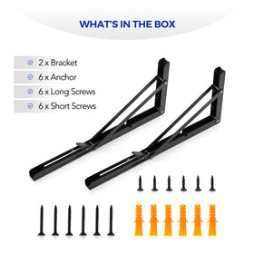 Ravinte bracket on table edge demonstrating sturdy support and easy storage.