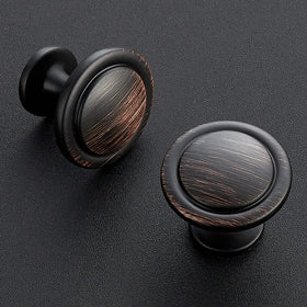 Ravinte bronze drawer pulls provide smooth operation and cohesive dresser styling.