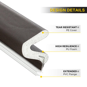 Ravinte brown weather strip enhances quiet, comfortable home environments.