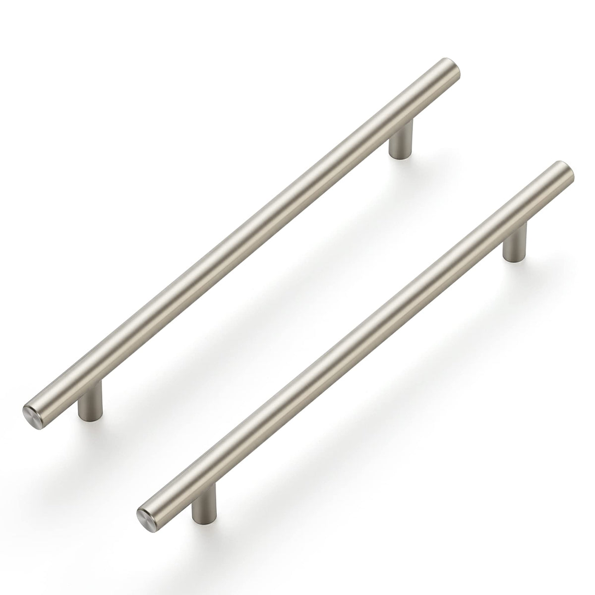 Ravinte brushed nickel 10-inch cabinet handle on kitchen cabinet for durable pulls