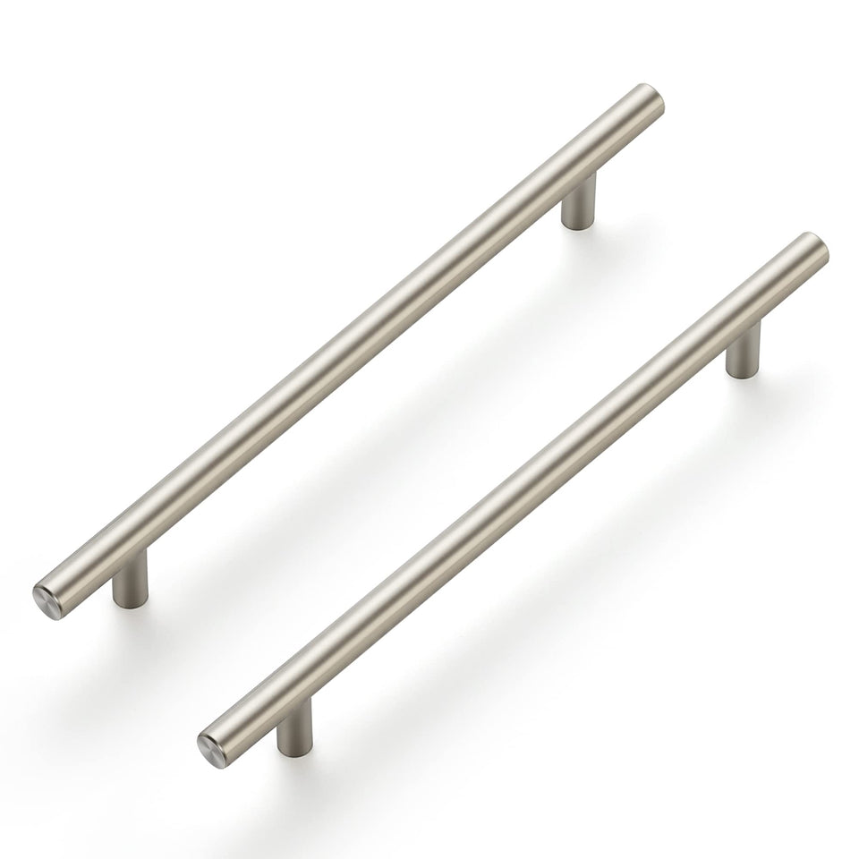 Ravinte brushed nickel 10-inch cabinet handle on kitchen cabinet for durable pulls