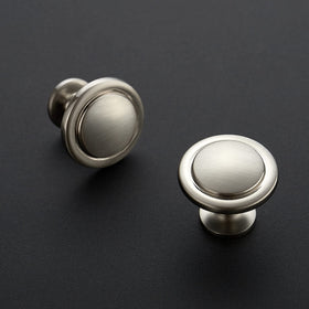 Ravinte brushed nickel cabinet pulls set complements multiple drawers and cabinets.