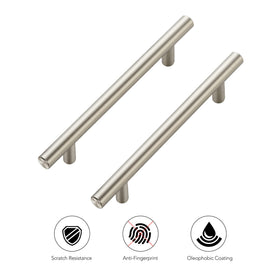 Ravinte brushed nickel stainless steel hardware adds contemporary shine
