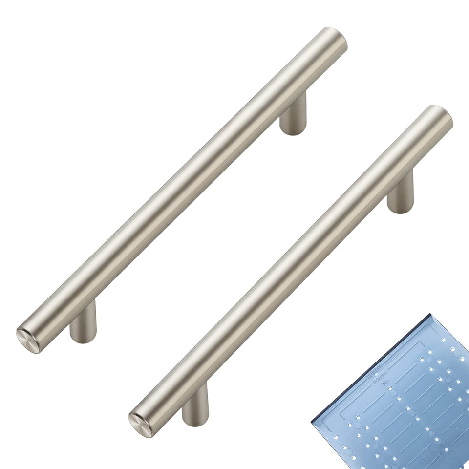 Ravinte cabinet pull 7-3/8in brushed nickel for modern kitchen upgrade