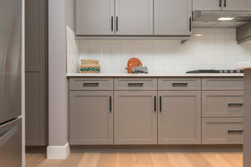 Ravinte cabinet pull detail showing clean lines and timeless design