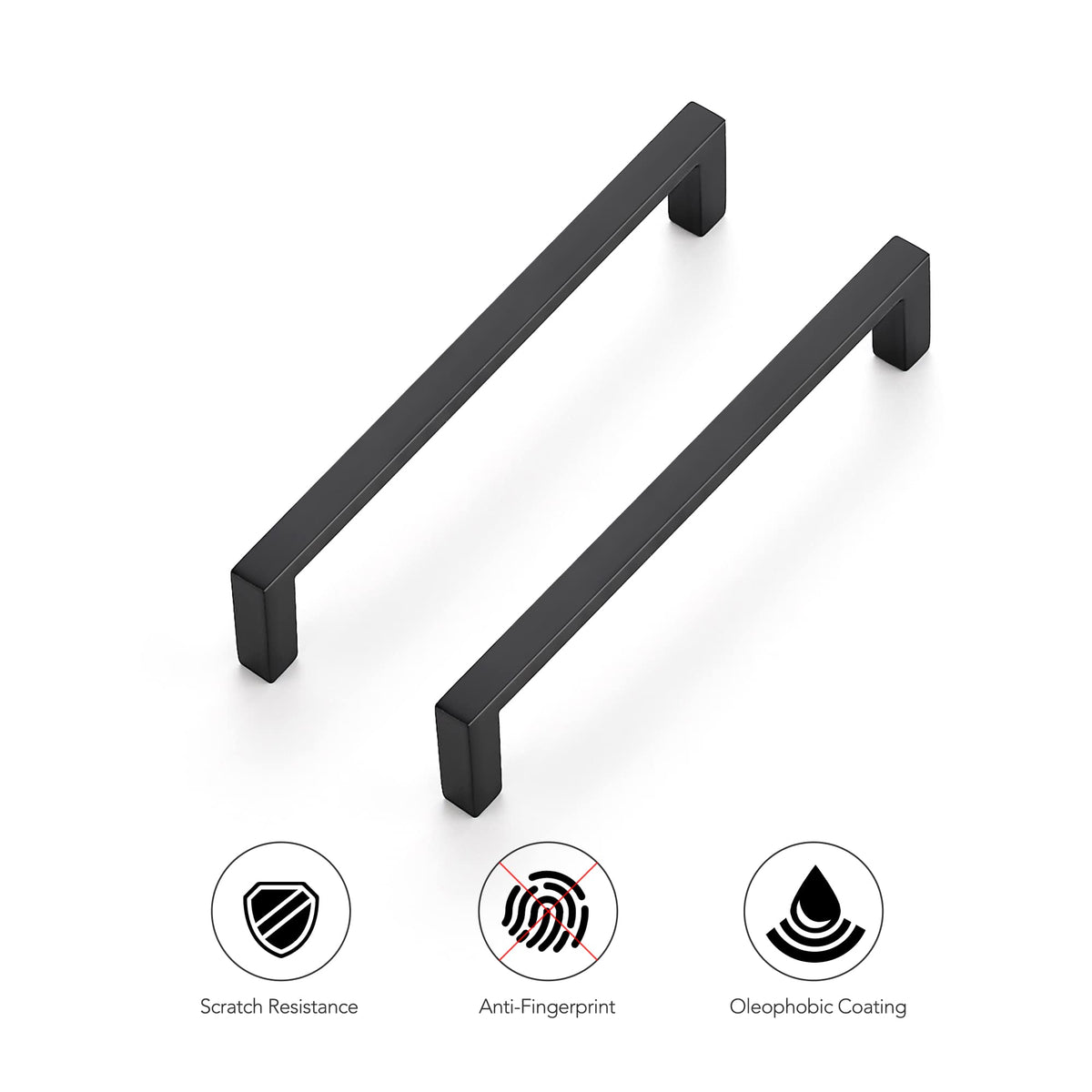 Ravinte cabinet pulls with 8mm width for slim, sleek profile.