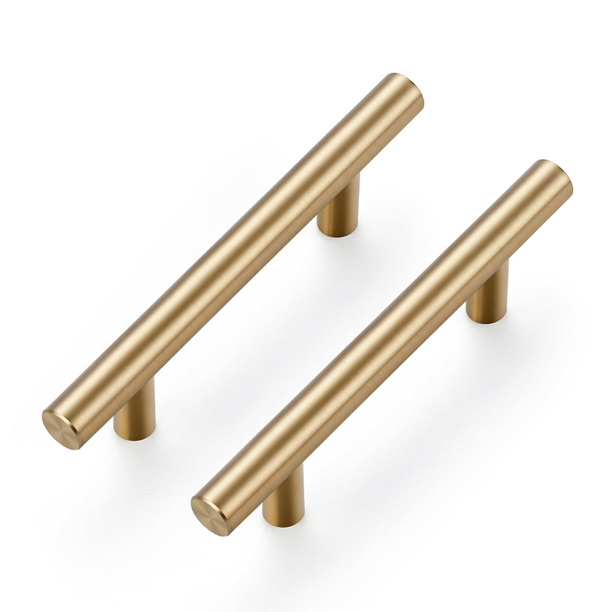 Ravinte champagne bronze 5-inch pull front view adds durable, stylish cabinet hardware.