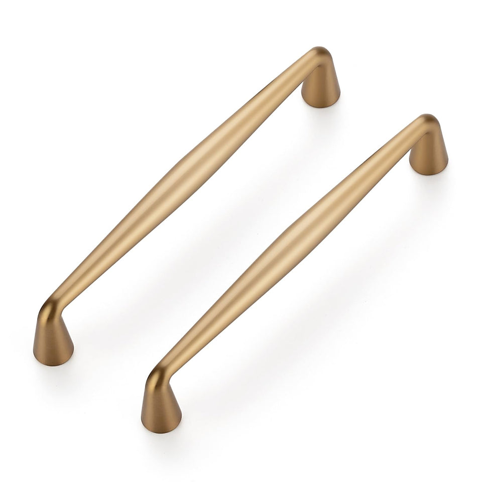 Ravinte champagne bronze cabinet handle with 5-inch fit and durable zinc alloy.
