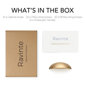 Ravinte Champagne Bronze finish detail on cabinet hardware, long-lasting sheen