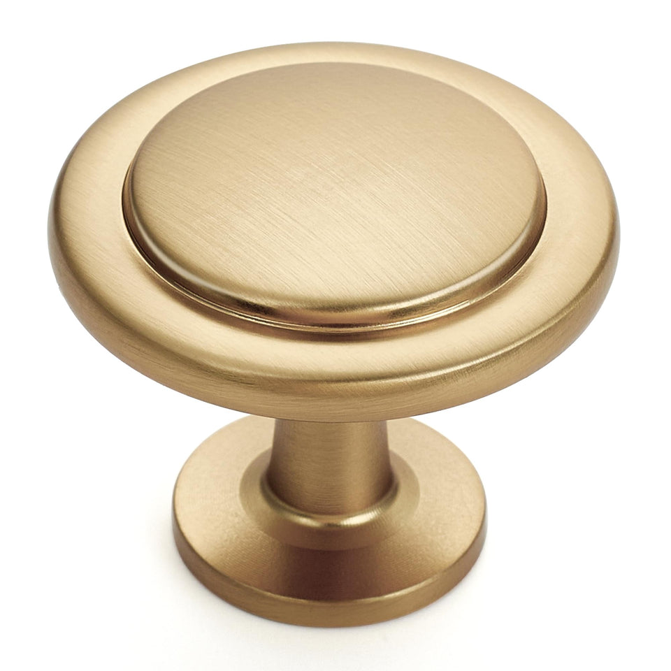 Ravinte Champagne Bronze knob close-up showing smooth finish and comfortable grip.